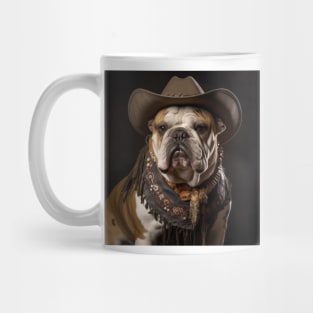 Cowboy Dog - Bulldog Mug